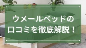 ウメールベッドの口コミを徹底解説！ カビるって本当？収納力と組み立てやすさが支持される理由とは