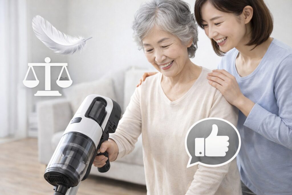 高齢者や女性でも使いやすい？