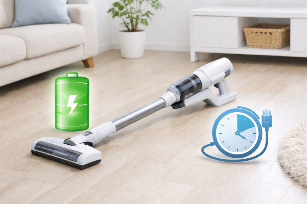 バッテリーの持ちと充電時間