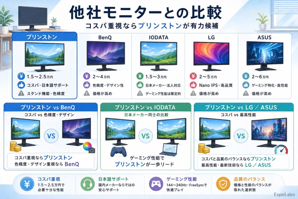 他社モニターとの比較
