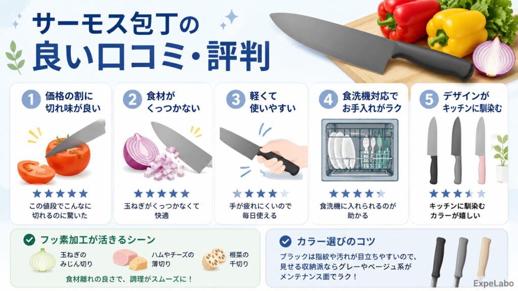 サーモス包丁の良い口コミ・評判