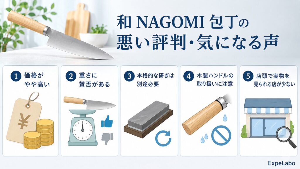和 NAGOMI 包丁の悪い評判・気になる声