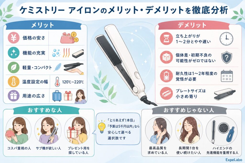 ケミストリー アイロンのメリット・デメリットを徹底分析