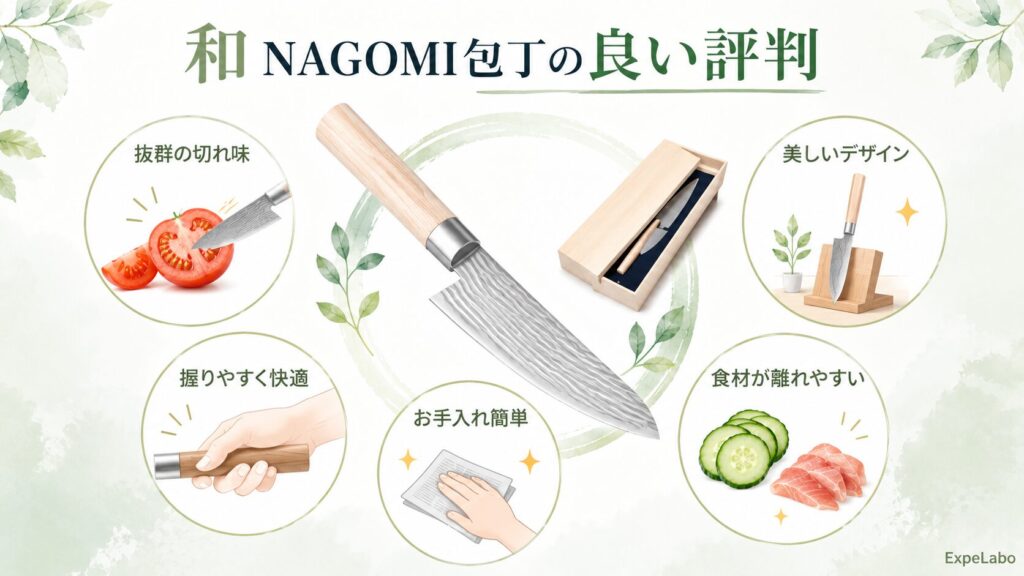 和 NAGOMI 包丁の良い評判・口コミ