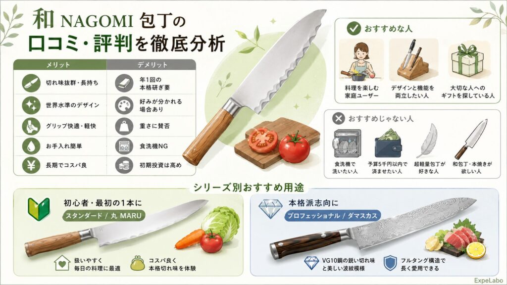 和 NAGOMI 包丁の口コミ・評判を徹底分析